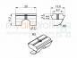 Preview: Sliding block 10 w. bridge + spring plate, M3 electrically conductive