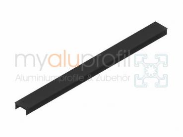 Cover profile aluminium black 2000mm Groove 8 I-type