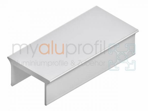 Cover profile 30 grey 2000mm Groove 8 B-Type